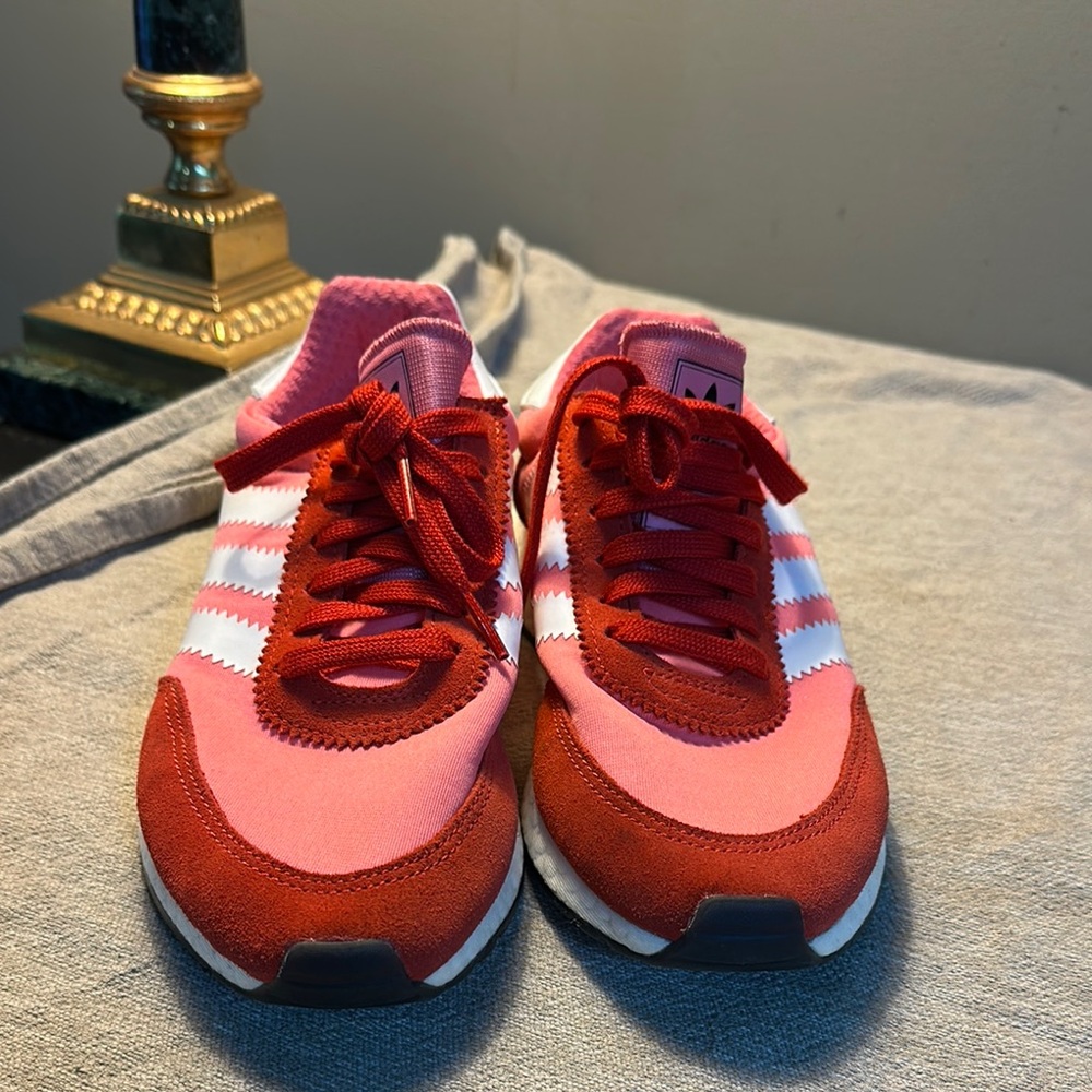 Adidas Women's Red and Pink Sneakers